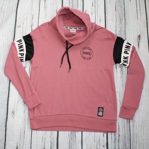 VICTORIA'S SECRET PINK COWL NECK SWEATSHIRT Small